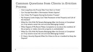 Introduction to California Residential Eviction Process