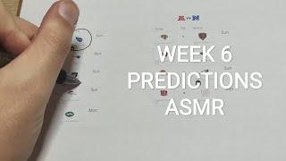 NFL Week 6 Predictions ASMR