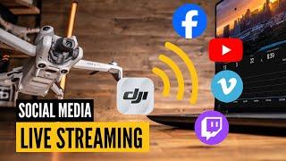 How to Live Stream to Social Media from ANY Drone (DJI Fly App Tutorial)