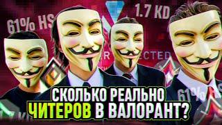 СКОЛЬКО РЕАЛЬНО ЧИТЕРОВ В ВАЛОРАНТЕ? / #valorant #валорант