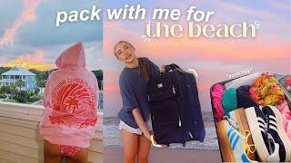 pack + prep with me for the beach 