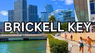 4K | MIAMI FLORIDA Walking Tour - Brickell & Brickell Key | Aston Martin Residences