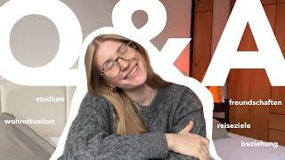 Q&A  ||  über mein studium, beziehung, freundschaften, reiseziele und wo wohne ich? 🫧