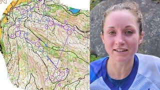 Interview Megan Carter-Davies World Orienteering Champs (WOC) Women's Relay 2023 || On The Red Line