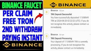 Earn Free Tron | Tron Faucet | Paying Binance Instant | High Payout Faucets