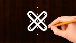 Very easy daily use muggulu || Sikku kolam rangoli || latest kolangal by Ramya || free hand rangli