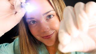 ASMR Dermatologist FACE EXAM & Extraction Roleplay! Sensitive Glove Sounds, 100% Face Touching