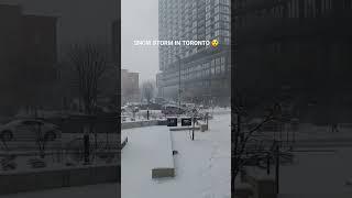 SNOW STORM IN TORONTO #canadavlogs #snow #storm #toronto #ontario