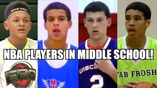 NBA PLAYERS IN MIDDLE SCHOOL! Jayson Tatum, Banchero and MORE!