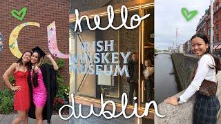 exploring dublin, sister’s grad at DCU, souvenir shopping + meet the fam!