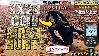 SX24 Coil on the Nokta Simplex ULTRA! | Beach Metal Detecting | UK Coins | Settings | Episode 219