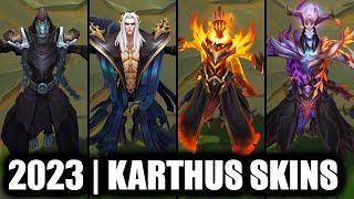 ALL KARTHUS SKINS SPOTLIGHT 2023 | League of Legends