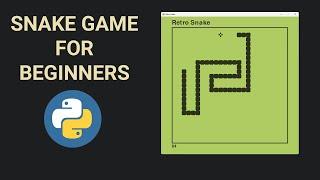 Snake Game in Python Tutorial with pygame  (OOP)