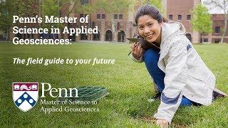 Penn's Master of Science in Applied Geosciences