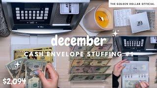 december cash envelope stuffing | paycheck #1 