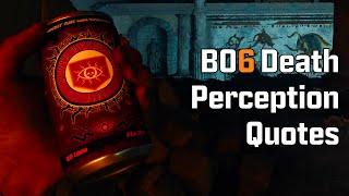 Black Ops 6 Zombies - Death Perception Perk Quotes