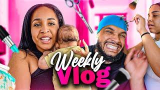 WEEKLY VLOG: COIFFURE RATÉ, TOURNAGE AVEC BÉBÉ, shopping de ouf, vide dressing & PLUS ENCORE