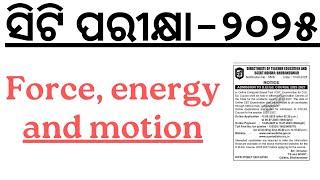 Force, energy and motion in 30 Minutes    Mind Map Series for CT 2025 I BED 2025 I OTET JT I