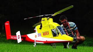 GIANT K -MAX KAMAN 1200 FLETTNER DOUBLE ROTOR SYSTEM RC SCALE TURBINE MODEL HELICOPTER VICTORINIX