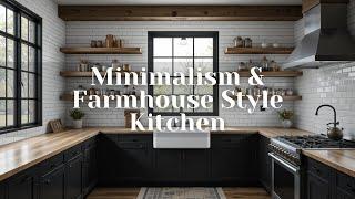 How to Blend Minimalism & Farmhouse Style Kitchen Makeover Inspiration In 2025