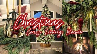 CHRISTMAS DECORATE WITH ME 2024 / CHRISTMAS LIVING ROOM DECOR / CHRISTMAS DECORATIONS 2024