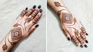 Most Stylish Jhumka Mehndi Design For Back Hand || Sam Henna Creations || #StylishJhumkaMehndiDesig