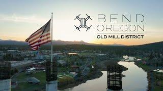 Beautiful 4k Drone Footage of Bend's Old Mill