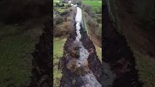 DRAMATIC DRONE FOOTAGE: Bridgewater Canal breaches for first time in over 50 years.