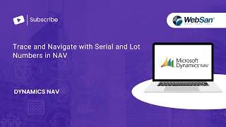 Trace and Navigate with Serial and Lot Numbers in NAV