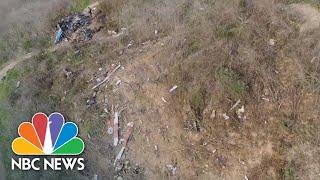 Drone Video Shows Helicopter Crash Site Where Kobe Bryant, Eight Others Died | NBC News