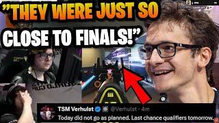 Apex Streamers reacts to HILARIOUS Verhulst Interview & how TSM barely FAILED to make Finals in EWC!