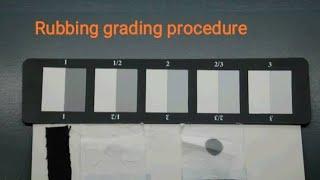 ISO 105A03 color staining grey scale use. how to give grading of color fastness to rubbing.