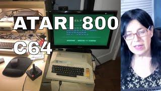 My Atari 800 and C64 setup