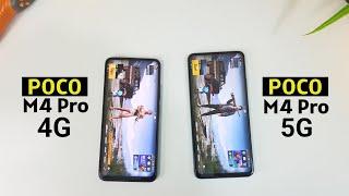 POCO M4 Pro 4G vs POCO M4 Pro 5G - Speed Test | Comparison | Helio G96 vs Dimensity 810!