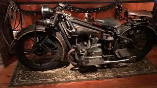 A few unrestored vintage BMW motorcycles in my friend's attic