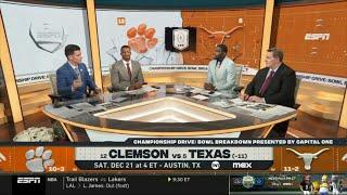 ESPN Championship Drive | College Football Bowl Breakdown: Clemson vs Texas; Tennessee vs Ohio State