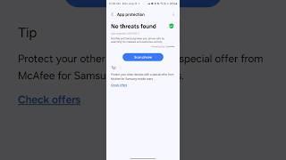 Samsung Galaxy Free Antimalware! Built-in security feature from McAfee. No third party apps!