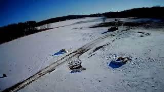 Angus feeding from drone view 11/23/2022