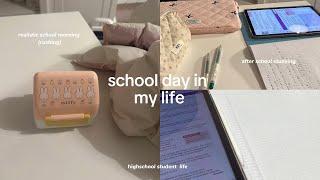 day in my life| realistic school day, after school routine, studying, student life, productive