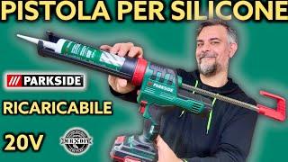 How to use? 20V battery operated silicone cartridge gun parkside lidl. Fixtures, sealant, shower