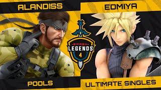 Alandiss (Snake) VS Edmiya (Cloud/Sora) | Smash Legends 4 - Singles | El Salvador