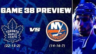 Maple Leafs vs New York Islanders - Game 38 Preview & Bets