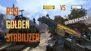 Apex Legends Golden Barrel Stabilizer VS No Stabilizer - R99 Analysis