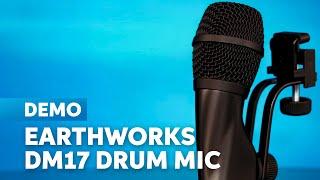 Earthworks DM17 Drum Mic Demo: Tom and Snare Drum Microphone Features