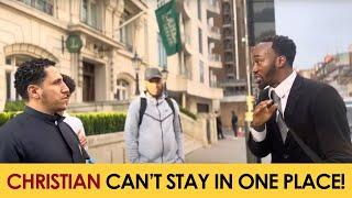 Crazy Christian With The Holy Ghost Can’t Stay In One Place! | Outside Speakers Corner