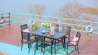 Phi Villa Metal Outdoor Dining Sets Collection