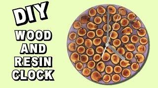 Wood and Resin Clock DIY   Collaboration with Crafterzdelights!