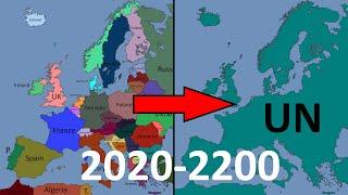 Alternate Future of Europe 2020-2200 Timelapse