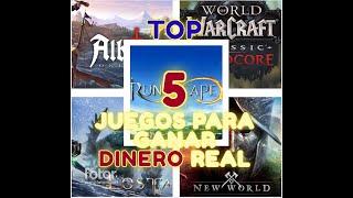 Top 5 juegos para ganar dinero real en el 2024