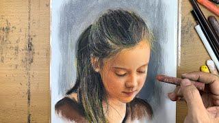 Learn to paint Portrait with Oil Pastel